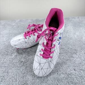 NWOB - RIP-IT Kids' Girls Mia FG Soccer Cleats White Pink Size 6 JC2000